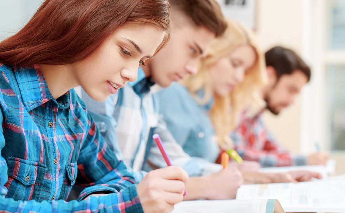 Estudiantes en linea…