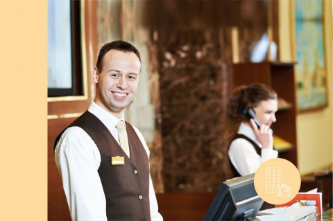 Recepcionistas de hotel